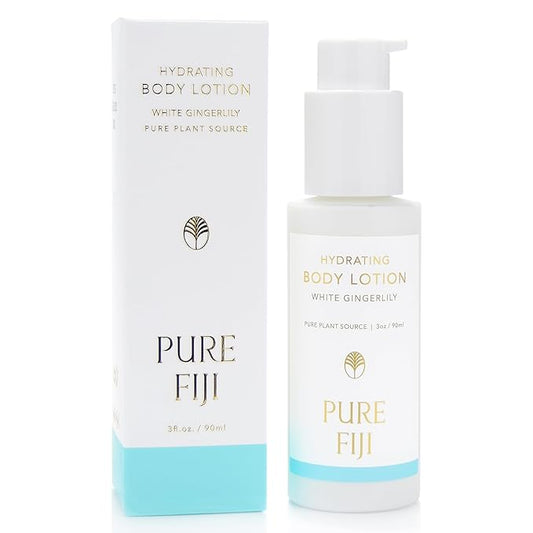 PURE FIJI Hydrating Body Lotion Travel Size, White Gingerlily (3oz/90ml)