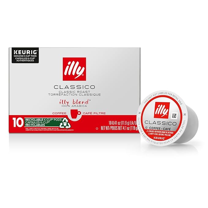 Illy Classico Roast Coffee Pods - Caramel, Orange Blossom & Jasmine Flavors - 10 Count