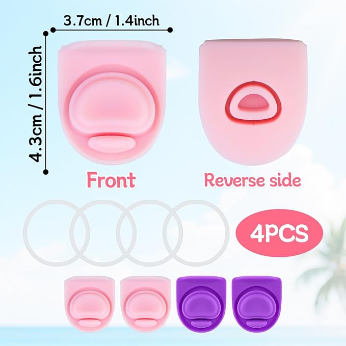 4 Sets Replacement Rubber Stopper and O Ring Gasket Compatible with Owala FreeSip 24oz 32oz,Water Bottle Lid Insert Cap Seal Parts for Owala 16/19/24/32/40oz Mouthpiece Accessories Z4K9