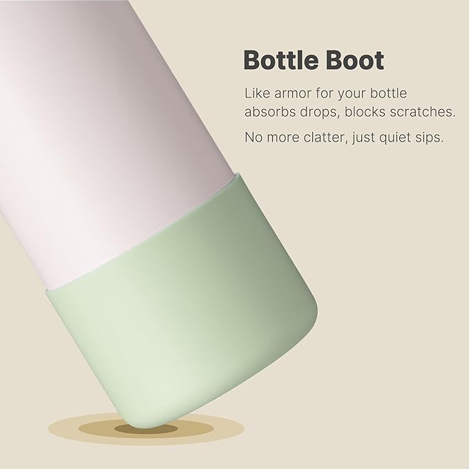 Boot for Owala 32 oz Twist/FreeSip/Flip Stainless Steel Water Bottle, Silicone Rubber Bottom Protector for Owala 32 oz Water Bottle (Mint)