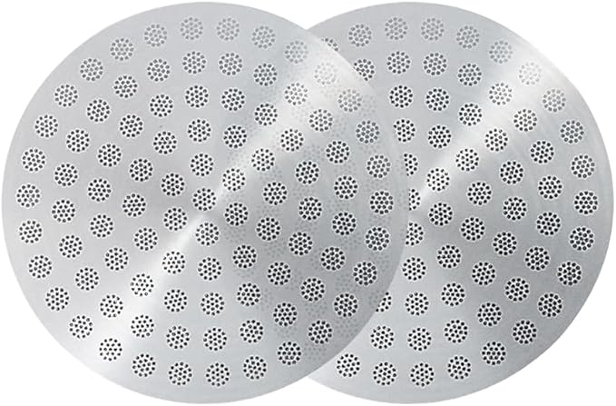 Espresso Puck Screen 53.3mm 2 Pack, Coffee Filter Laser-cut Screen for Breville Portafilter Basket 54mm
