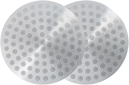 Espresso Puck Screen 53.3mm 2 Pack, Coffee Filter Laser-cut Screen for Breville Portafilter Basket 54mm