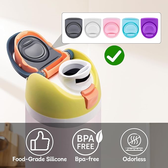 5pcs Rubber Seal Replacement Stopper Compatible with Owala Freesip16/19/24/32/40oz Spout Lid,Bottle Gasket Silicone Cap Insert Gasket Stopper Replacement Parts Accessories KB1-06