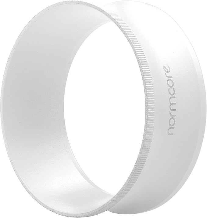 Normcore 58mm Magnetic Dosing Funnel V2, Espresso Coffee Dosing Ring, 28mm Anodized Aluminum with 9 Neodymium Magnets Fits 58mm Portafilter, White