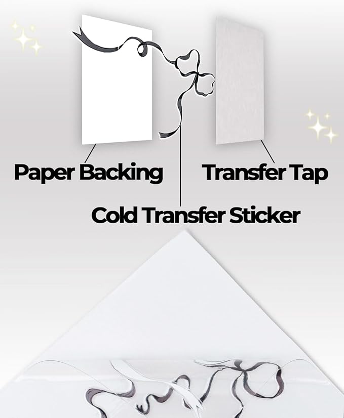 Bows Stickers for Custom Owala Accessories - Cute Tumbler Decals, Fits 24oz Urban Outfitters Owala Bottles (Ocean Breeze Bow, Black)
