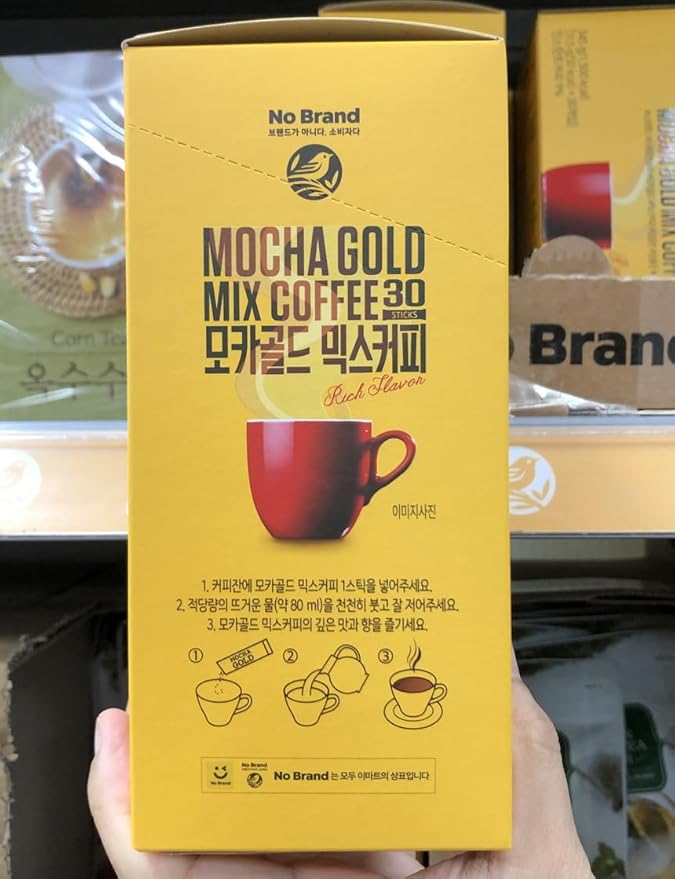 LENITH Korean Mocha Gold Mix Coffee 30 Sticks Instant Coffee Mix Home Cafe Sweet Coffee (0.4oz * 30 Sticks) Total 12.16oz