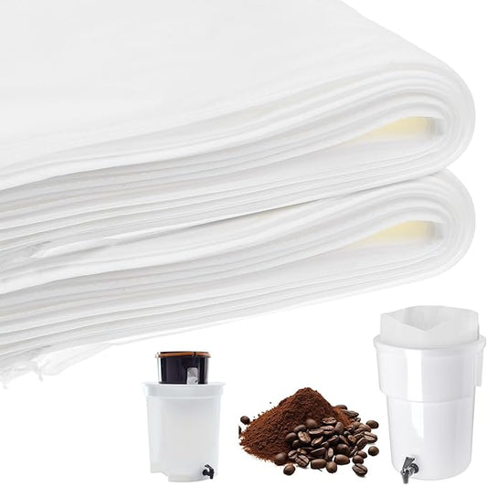 50 Pcs Cold Brew Coffee Filters, 17.72 x 19.69 inch Cold-Brew Bags For Commercial Model Cold Brew Coffee Makers and 5-Gallon Commercial Systems,with Drawstring