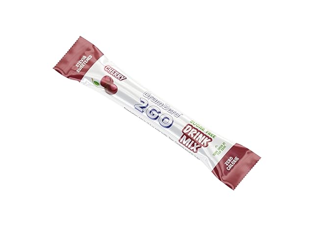 GramZero 2GO Sticks - Cherry, Zero Calorie Sugar Free Drink Mix, Stevia Sweetened, Great For Nutrition Club Loaded Tea To Go Kits