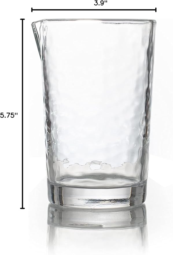 The Flagship Cocktail Mixing Glass | Professional Bar Tools & Barware for Bartending & Mixology | Bartender Mixing Pitcher | Cocktail Beaker for Drink Mixing
