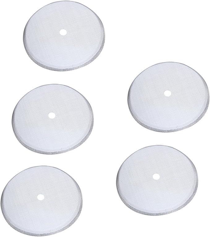 5 Pack French Press Replacement Filter Screen Reusable Stainless Steel Mesh Filters for 600ml / 20.29oz Coffee Pot Coffee Maker