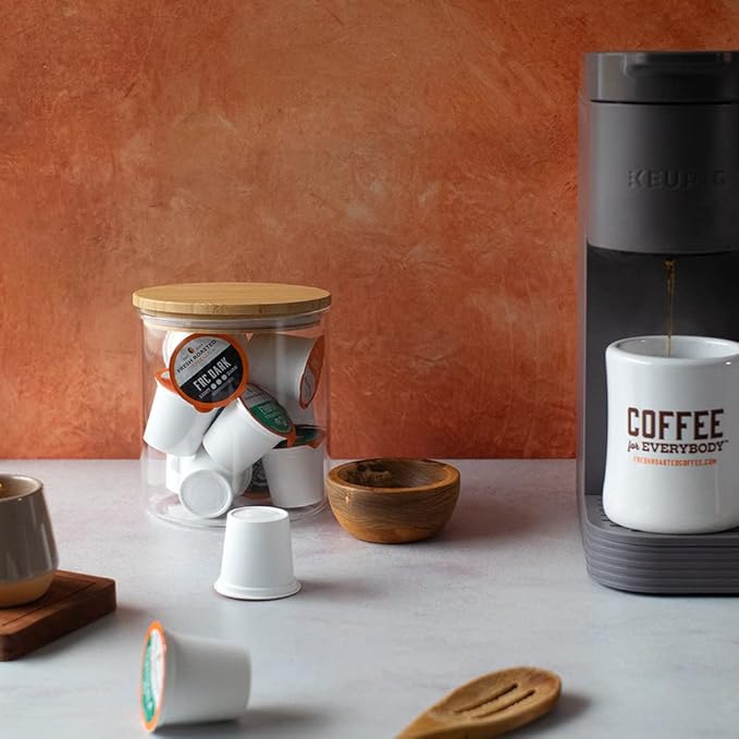 Fresh Roasted Coffee, FRC Dark Roast Blend, Artisan Blend, 24 Pods for K Cup Brewers