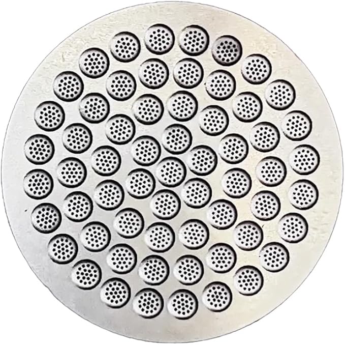 Puck Screen Reusable Mesh Coffee Filter for Espresso Portafilter Basket with Silent Puck Screen Ejector Coffee Grounds Remover Knock-Free Air Blower Kit (53mm Puck Screen)