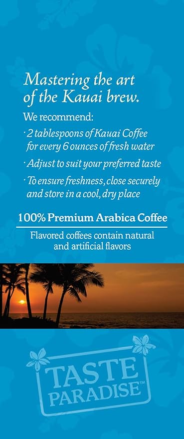 Kauai Hawaiian Ground Coffee, Koloa Estate Medium Roast - Gourmet Arabica From Hawaii's Largest Coffee Grower, Bold, Rich Blend, 10 Ounce (Pack of 4)