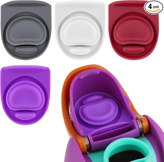 4 Pcs Replacement Stopper Compatible with Owala FreeSip 16oz 32oz,Water Bottle Top Gasket Lid for Owala 16/19/24/32/40oz Seal Mouth Cap Silicone Stopper Parts Insert Accessories(4 Colors 5)