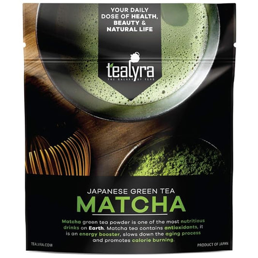 Tealyra - 8oz - Japanese Premium Matcha Green Tea Powder - Quality - Izu peninsula, Tokyo - Best Healthy Drink - 220g