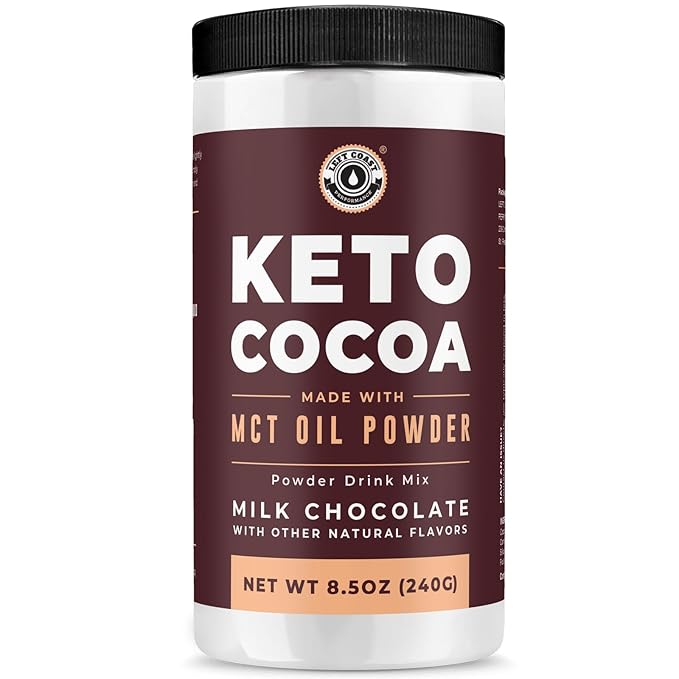 Keto Cocoa | Keto Hot Chocolate Drink Mix Powder - Sugar Free, Low Carb with Protein and MCT Oil Powder
