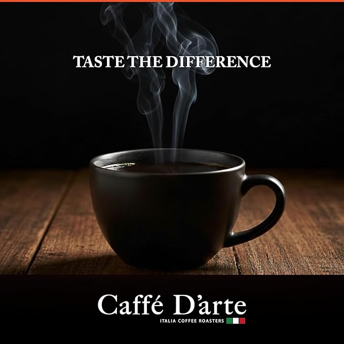 Caffe D'arte Decaf Whole Bean Espresso Coffee, 5 Pounds