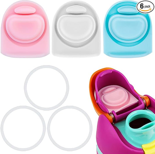 3 Sets Replacement Seal Gasket Stoppers for Owala Freesip Cap Mouth,Silicone O Sealing Ring Parts Water Bottle Top Lid Accessories for Owala Freesip 16/19/24/32/40oz 3p1-a05