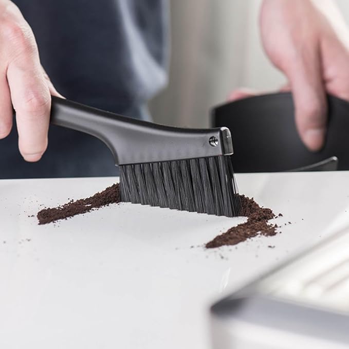 Coffee Machine Cleaning Brush, Detachable Dusting Bar Espresso Machine Grinder Cleaning Brush, Two Head Brush Accessories for Bean Grain Coffee Tool Tabletop Simple Barista Home Kitchen Dual Purpose