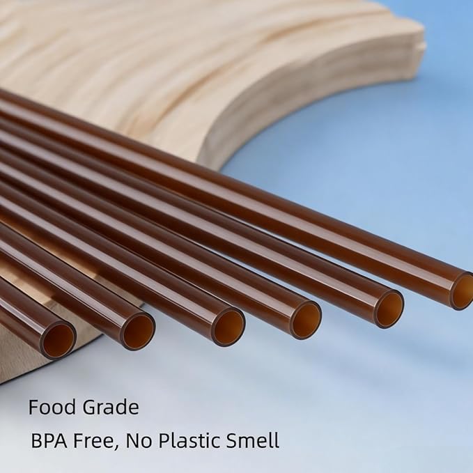 6PCS Black Straw Replacement Compatible With Owala FreeSip Water Bottle (Coffee, 24oz/32oz)