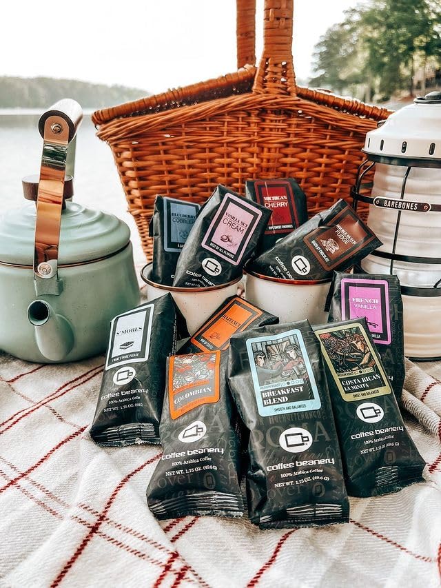 Coffee Beanery Butterscotch Toffee Flavored Coffee, 1-1.75oz Try Me Size Coffee Sampler, Light-Medium Roast