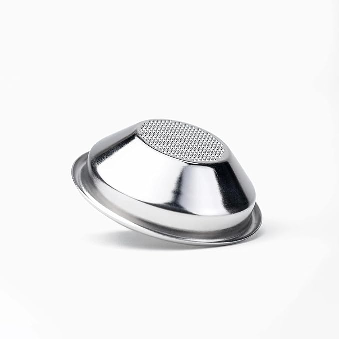Crema Coffee Products 54mm Filter Basket | Single Shot Non-Pressurized Stainless Steel Basket | Compatible with Breville 54mm Portafilters | Precise Tapered Profile for Consistent Espresso Shots