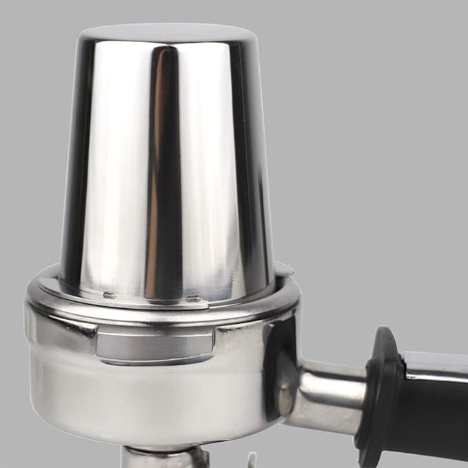 Ktsxxops Coffee Dosing Cup 51mm Coffee Bean Dosing Cup, Stainless Steel Coffee Dosing Cup Coffee Machine Handle Dosing Cup Mug Coffee Powder Feeder Part