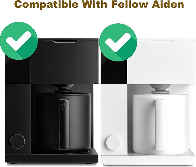 100 Count Cone Coffee Filters, Paper Filter Compatible With Fellow Aiden Cone Shaped Single Serve Basket (Cone Shaped)