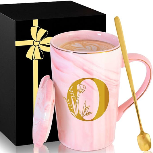 Personalized Ceramic Coffee Mug with Lid Tea Cup Women Wife Anniversary Her 9 11 12 13 15 16 17 18 19 22 39 44 Silk Tin Gifts Pottery Steel Linen Lace Crystal Silver China Pearl Rudy Sapphire Golden,O