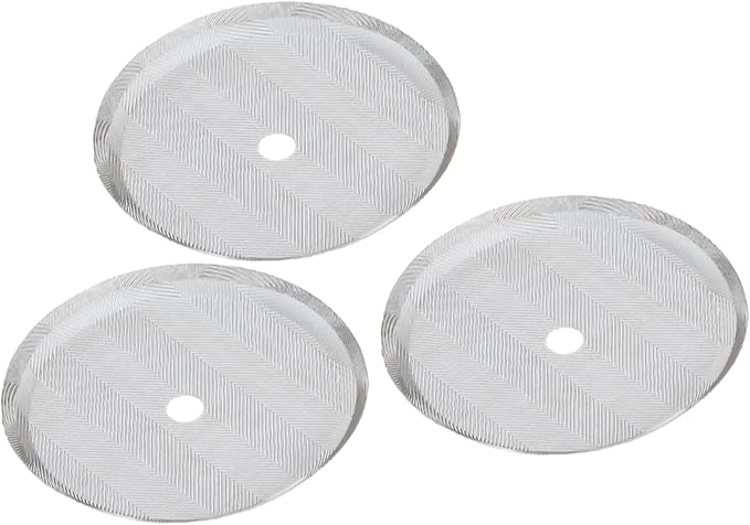KoiLykke Reusable Stainless Steel Mesh Filter Replacement for French Press - 3 Pack, Compatible with 8-Cup Coffee Press (350/800/1000ML), 7.2CM 8.7CM 10CM