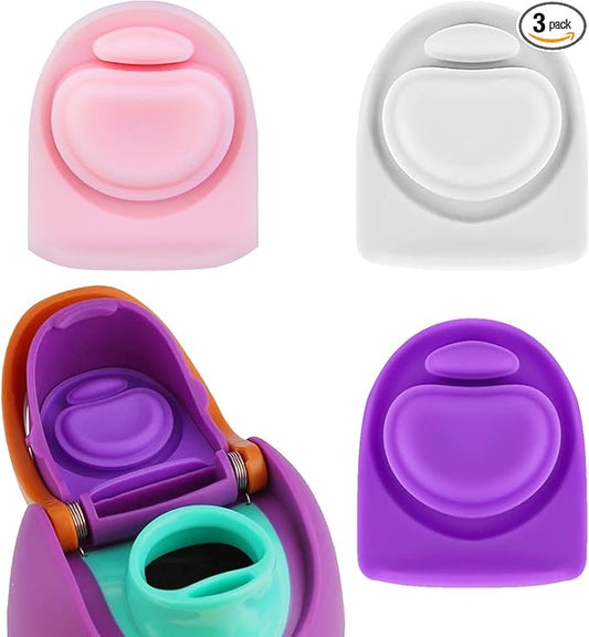 3pcs Replacement Rubber Stopper Seal Compatible with Owala FreeSip 24oz 32oz,Water Bottle Lid Cap Silicone Seal Parts for Owala 16/19/24/32/40oz Spout Gasket Mouthpiece Piece Accessories F9