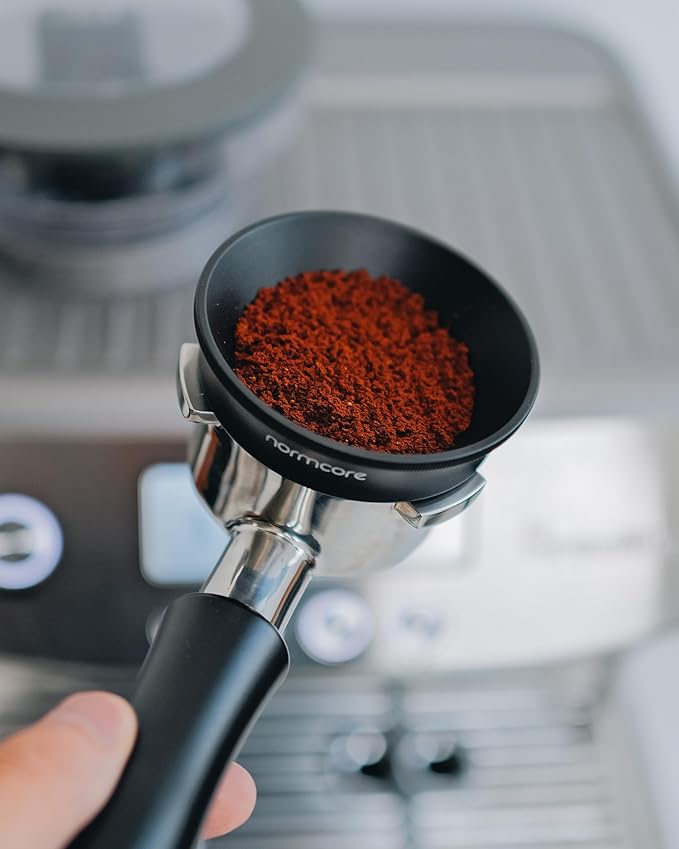 Normcore 54mm Magnetic Dosing Funnel V2 - Espresso Coffee Dosing Ring - 18mm Anodized Aluminum with 8 Neodymium Magnets Fits 54mm Breville Portafilter