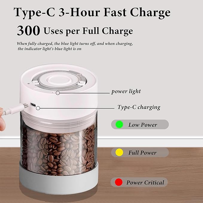 Electric Airtight Coffee Vacuum Canister, Vacuum Seal Jars for Coffee Bean Storage, Automatic Vacuum Seal Containers for Ground Coffee-Keeps Coffee Fresh with Electric Air Extraction Technology 1350ml