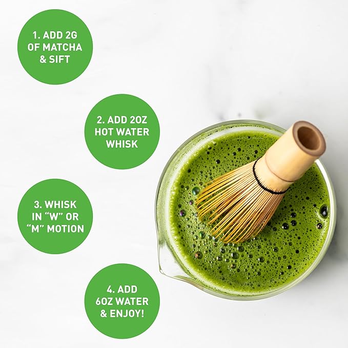 Aiya Organic Ceremonial Grade Matcha Powder - Premium Matcha Ceremonial Grade, Vibrant Jade Green Color, Mild Natural Sweetness, Japanese Tea Ceremonies - 30g Tin