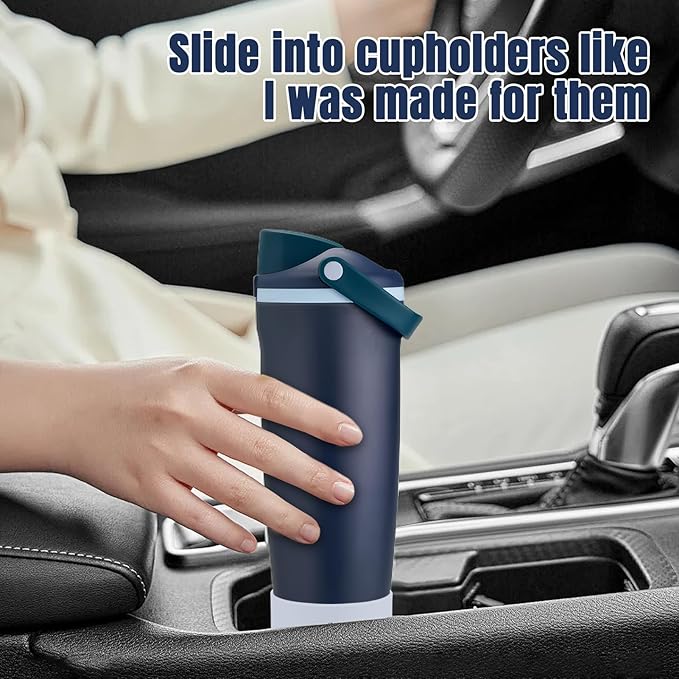 2PCS Silicone Boot Compatible with Owala 30oz & 40oz FreeSip Sway Bottles & Tumblers, Protective Anti-Slip Bottom Cover Sleeve for Freesip Sway Tumbler