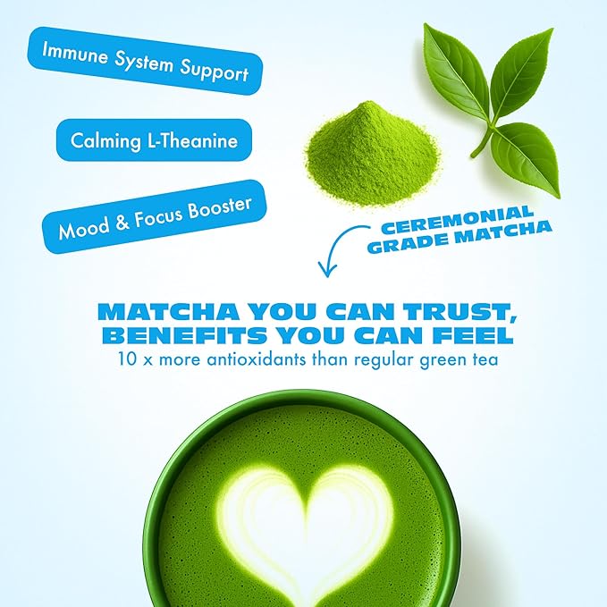 Vanilla Matcha Green Tea Powder From Japan - 1.06 oz / 30 g - Ceremonial Grade & Sugar Free - No Fillers or Milk Powders - Tested For Heavy Metals & Radiation - First Harvest & Shade Grown Matcha Powder