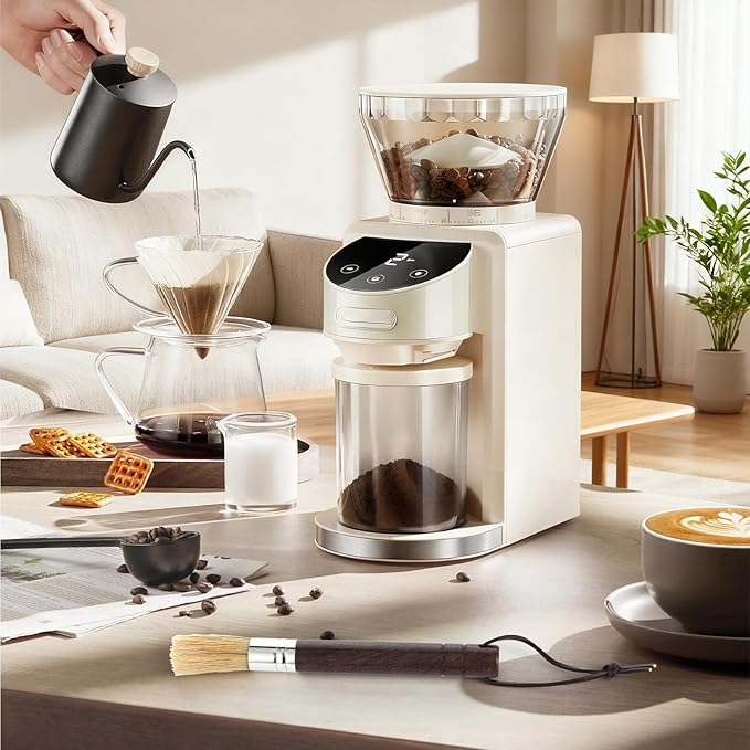 Coffee Grinder Cleaning Brush Espresso Brush Espresso Machine Cleaning Brushes with Wooden Handle and Natural Bristles Small Barista Brushes with Hanging Loop Bar Accessories for Barista Home Kitchen