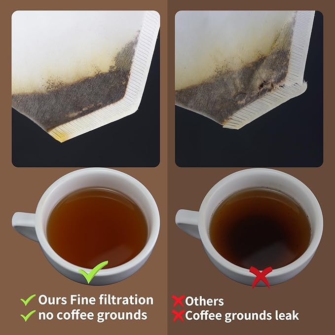 Coffee Filters #4 Compatible with Moccamaster Coffee Machine, 100 Pcs White Cone Disposable Filter Paper for Technivorm Moccamaster 8-10 Cup KBT KBGV KB