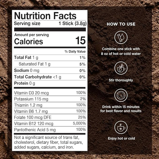 VitaCup Genius Instant Coffee Packets, Increase Energy & Focus, Keto Coffee, Serve Hot or Cold Brew, MCT Oil, Turmeric, B Vitamins, D3, Bold & Smooth,100% Arabica Coffee in Single Serve Sticks, 72 Ct