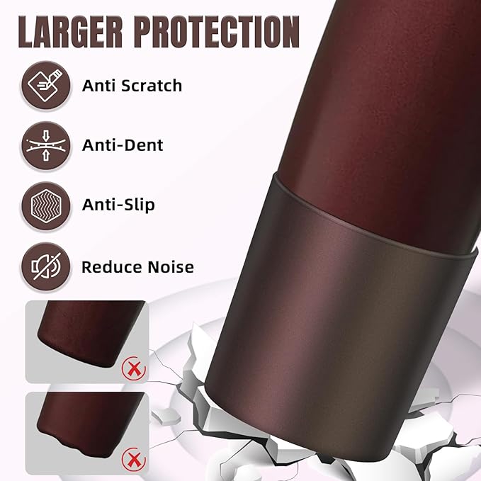 Silicone Higher Boot Compatible with Owala 30oz & 40oz FreeSip Sway Bottles & Tumblers, Large Protection Anti-slip Bottom Cover Sleeve for Freesip Sway Tumbler and Bottle(Black Cherry)