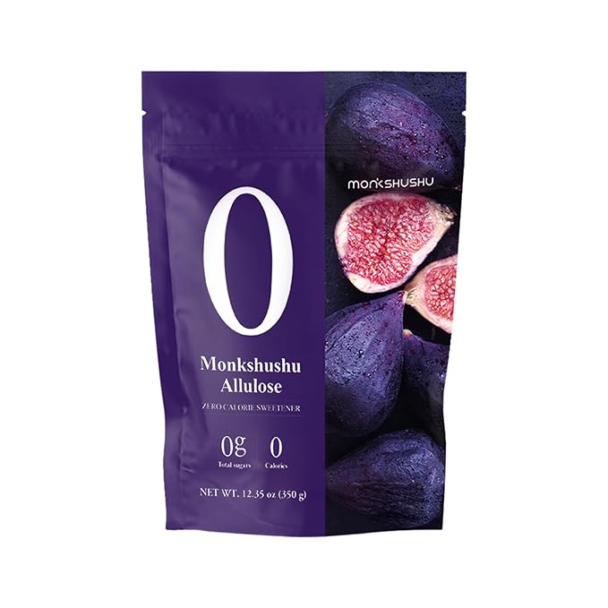 MONKSHUSHU Allulose Sweetener Powderd 18.7 Fl Oz - Allulose 99.8%, Keto Diet, Vegan friendly, Stevia Blend Thin Syrup, Zero Calorie Sugar Substitute, Monk Fruit, Gluten Free, 0g Net Carbs, Non-GMO