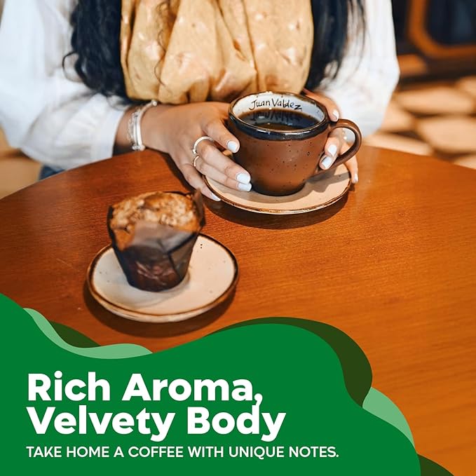Juan Valdez Organic Ground Coffee - Balanced Roast | 100% Colombian Arabica Beans | 100% Colombian Coffee | Certified USDA Organic | Notes of Moringa Tea & Roasted Nuts | 10 oz / 283 gr