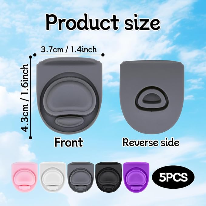 5 Pcs Replacement Seal Stopper Compatible with Owala FreeSip 16oz 32oz,Bottle Top Gasket Lid for Owala 16/19/24/32/40oz Seal Mouth Cap Silicone Stopper Parts Insert Accessories（5 colors 4）