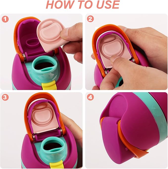 2pcs Water Bottle Top Lid Compatible with Owala FreeSip 24oz 32oz, Sealing Parts Replacement Stopper Silicone Plug Accessories for Owala Free Sip 19/24/32/40oz BPA-Free Seal Gasket Bottle Cap Mouth