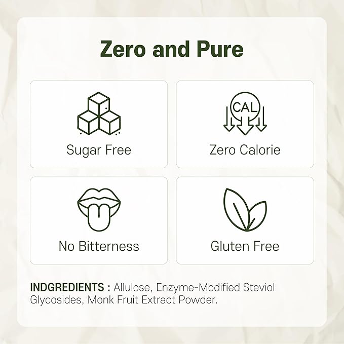 MONKSHUSHU Allulose Syrup 18.7 Fl Oz - Liquid Sweetener for Cooking, Baking, and Drinks - Keto Diet, Vegan friendly, Stevia Blend Thin Syrup - Zero Calorie Sugar Substitute - Monk Fruit - Gluten Free, 0g Net Carbs, Non-GMO