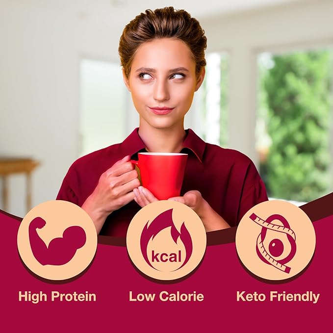ProtiDIET High Protein Hot Cocoa Mix - 15g Protein - Quick and Easy-to-Prepare - Hot Cocoa High Protein Drink - 7 Packets