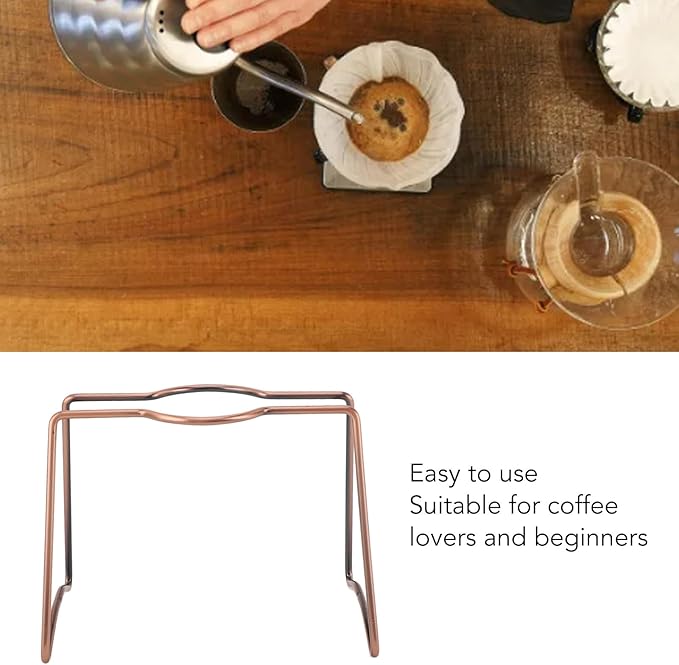 Coffee Dripper Stand, Pour Over Coffee Dripper Stand, Iron Filter Holder Rack Drip Coffee Brewing Stand for Home Cafe Office