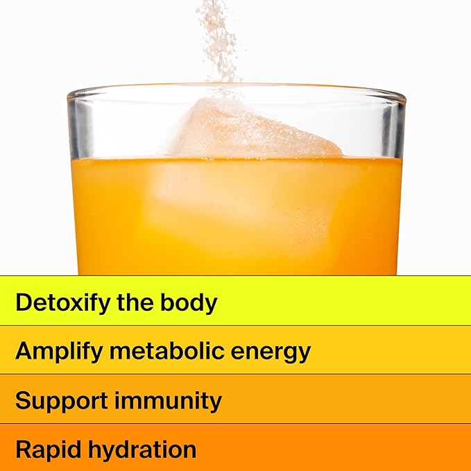 The Absorption Company Electrolyte Powder Packets - Workout Recovery & Hydration Drink Mix with Liposomal Glutathione, Vitamin C & Methylated B Vitamins - Mango Lemonade (14 Sticks)