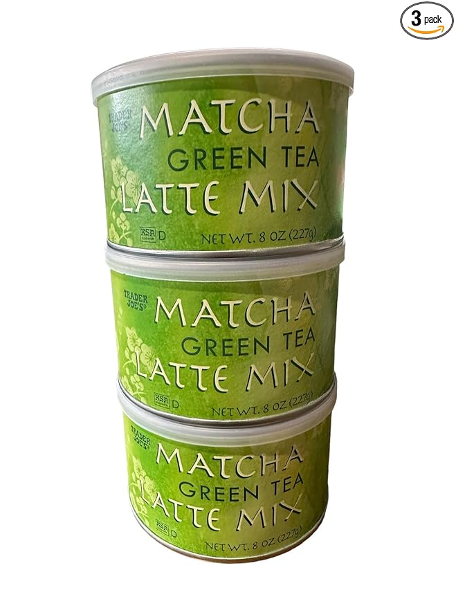 Trader Joe's Matcha Green Tea Latte Mix (Pack of 3)