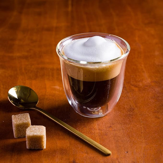 Brod & Taylor Double-Wall Insulated Espresso Glass Cups (Set of 2, 2oz / 60ml)